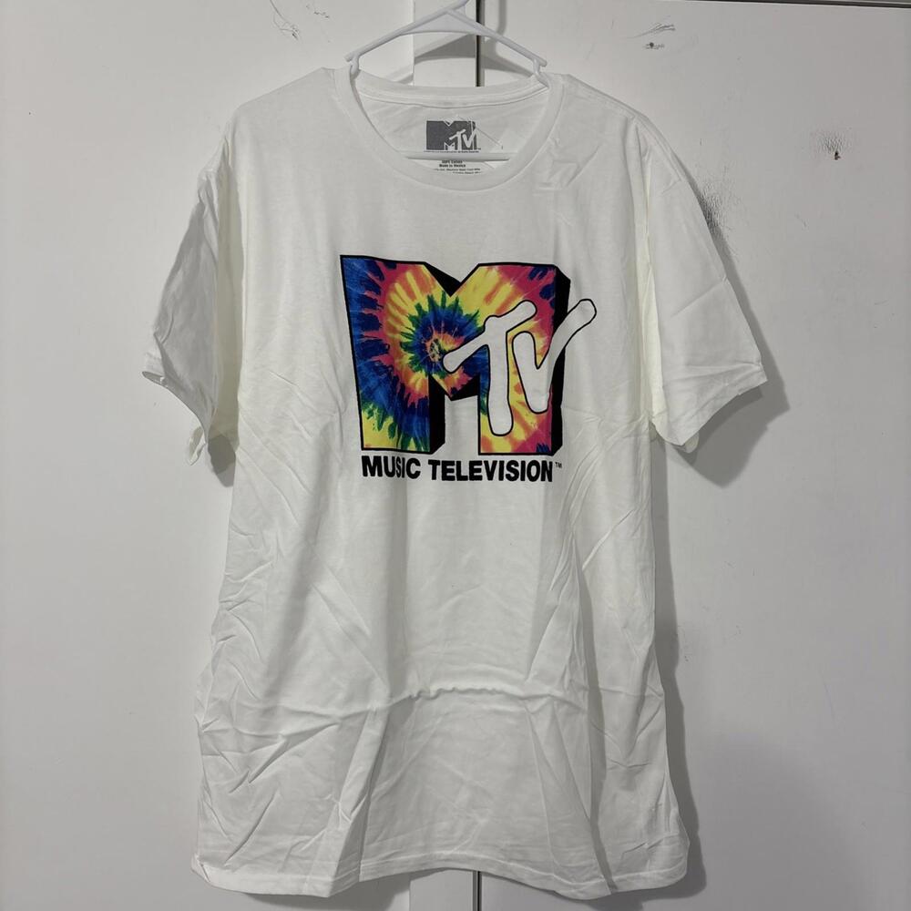 MTV Unisex Multicolor Graphic T Shirt Size XL‎ New